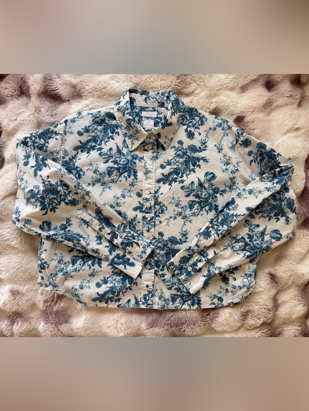 Loveshackfancy x GAP Cropped Button-Down